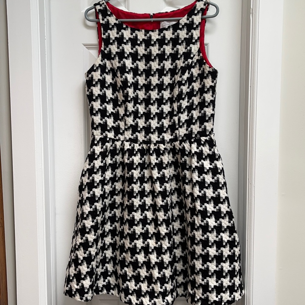 Jessica Simpson black & white lg checked dress size 10- offers make offers